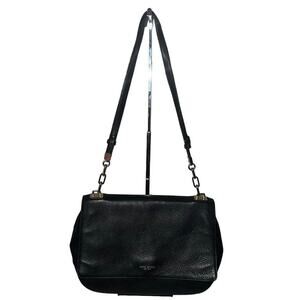 Henri Bendel Black Leather Crossbody Handbag